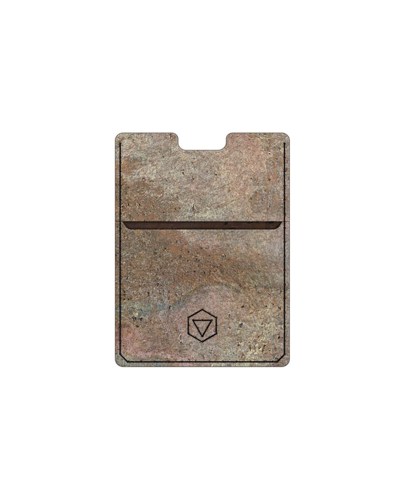 Card holder in rose stone