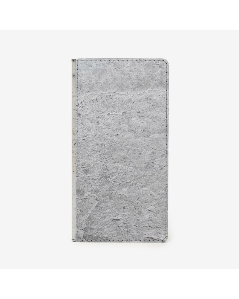 Фарон - довгий гаманець на магнітах (Білий камінь / Сірий корок)