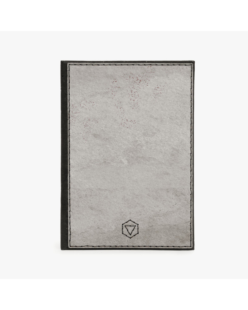 Passport cover (Blanc stone/Black cork)