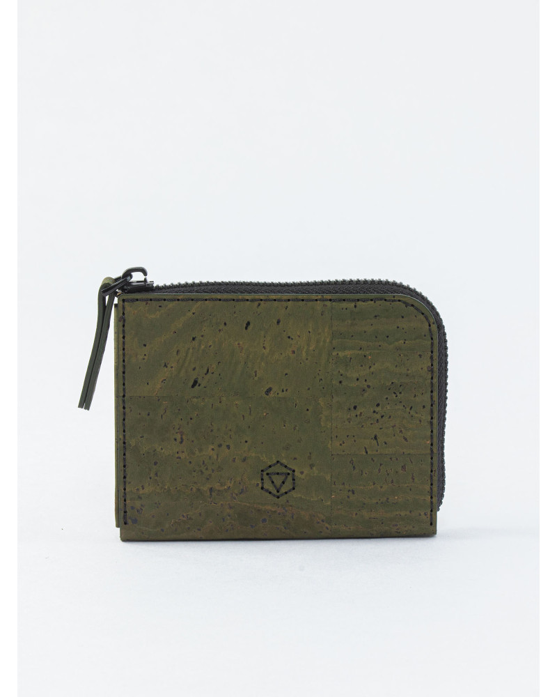 Касл Lite - елегантний гаманець на блискавці (Хакі корок)